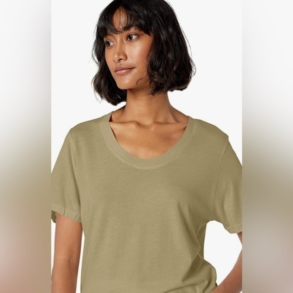 MONROW evergreen relaxed crew Womens tee XXL NWT - Picture 1 of 4